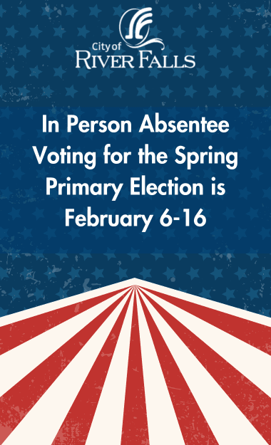 In Person Absentee Voting graphic